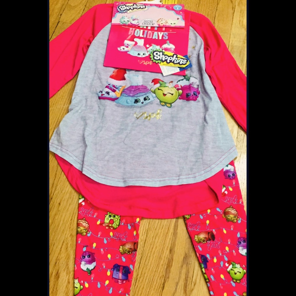 Shopkins 2 piece pajama set